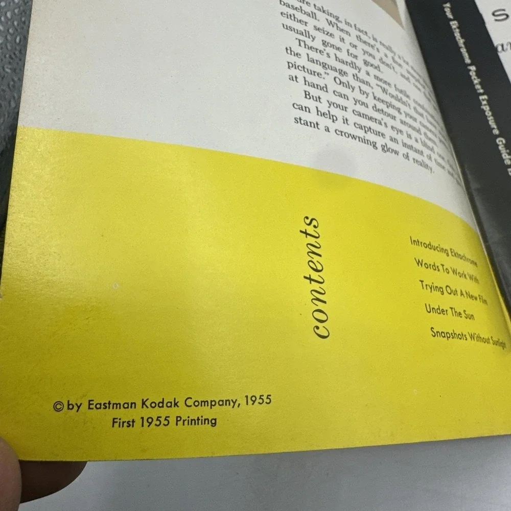 Kodak‎ Photography Data Books. Lot Of 4 Paperback Books.  1951-1958